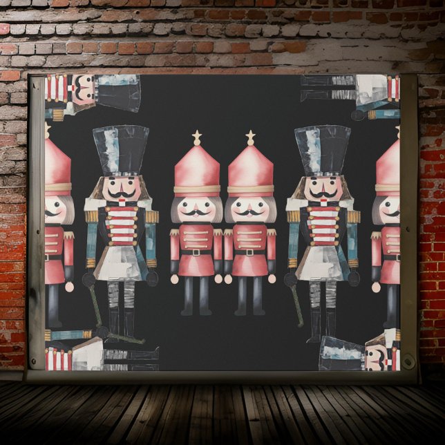 Klassisches Nutcracker Weihnachtswackelpapier Geschenkpapier (Von Creator hochgeladen)