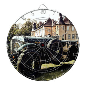 Klassisches Oldtimer-Auto Dartscheibe