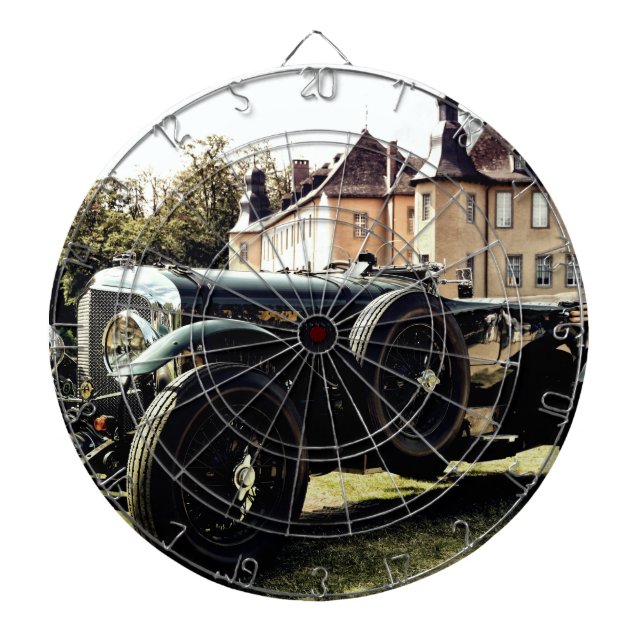 Klassisches Oldtimer-Auto Dartscheibe (vorne)