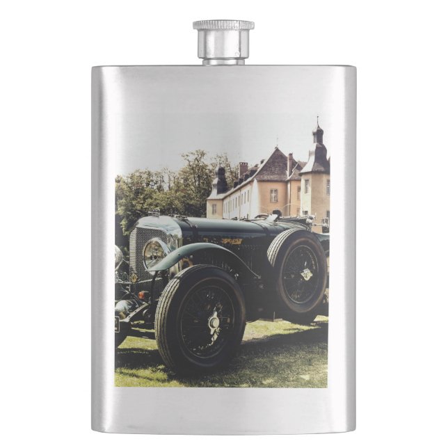 Klassisches Oldtimer-Auto Flachmann (Vorderseite)