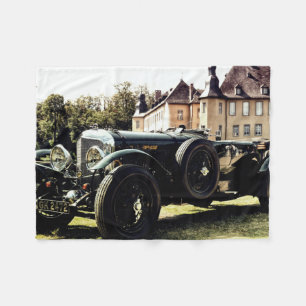 Klassisches Oldtimer-Auto Fleecedecke