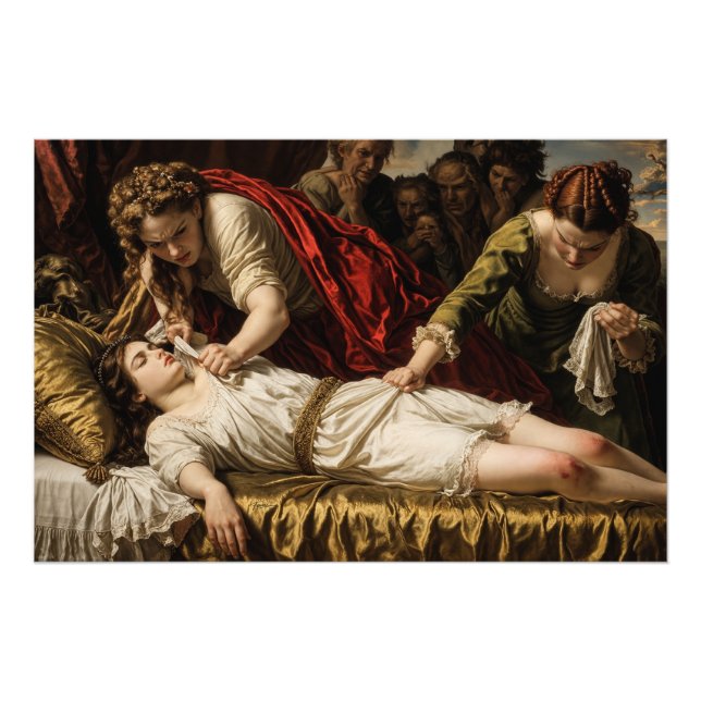 Klassisches Ölgemälde im Stil der Renaissance Die  Fotodruck (Vorne)