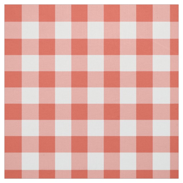 Klassisches orange und weißer Gingham-kariertes Stoff (Muster)