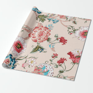 Klassisches Paisley- und feines Spitzenmuster, per Geschenkpapier