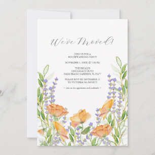 Klassisches Party für Blumenbeete Einladung