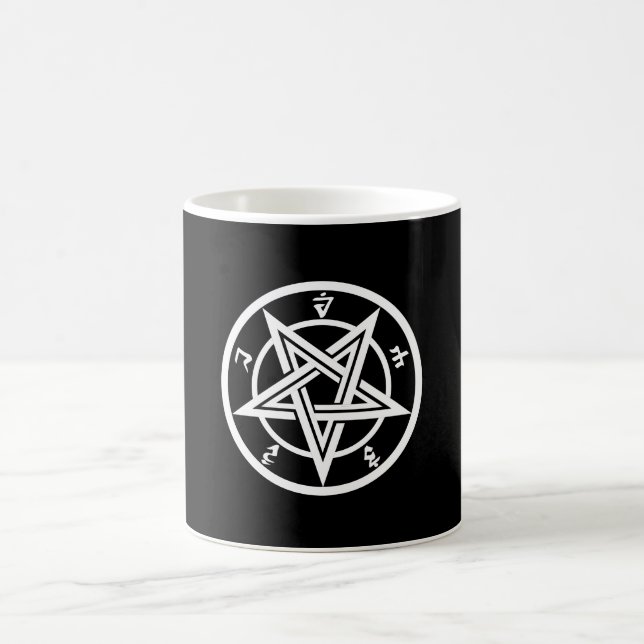 Klassisches Pentagramm Kaffeetasse (Mittel)