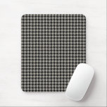 Klassisches Pepita Hahnentrittmuster Muster Schwar Mousepad<br><div class="desc">Evergreen elegante und klassische Stoffmuster mit Pepita/Hahnentrittmuster-Muster in Schwarz-Grautönen.</div>