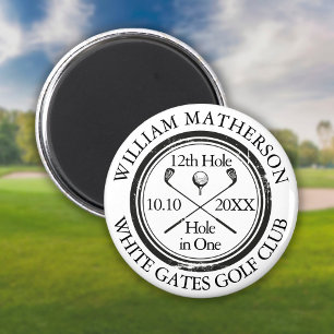 Klassisches personalisiertes Golf-Loch-in-Eins-Erl Magnet