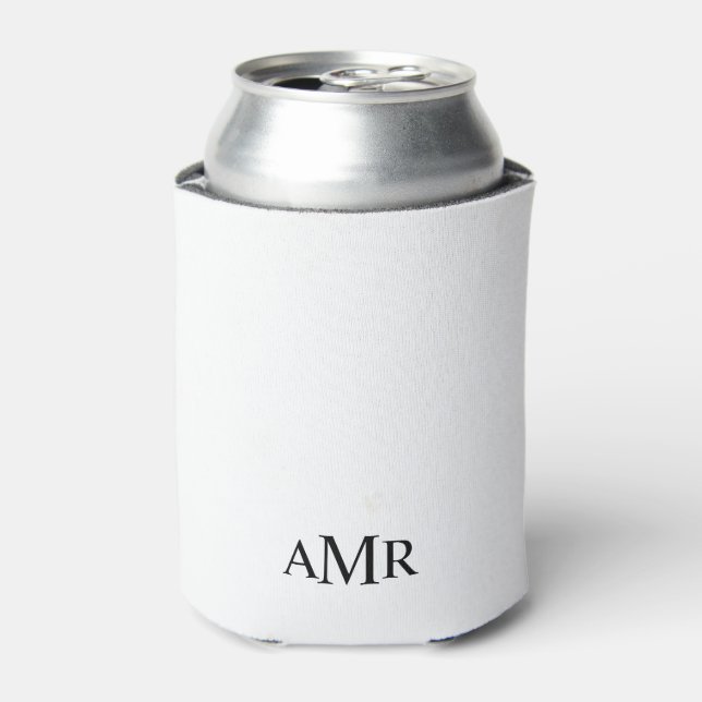 Klassisches Personalisiertes Monogramm Dosenkühler (Kanne Vorderseite)