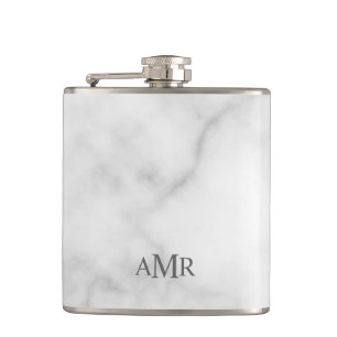 Klassisches personalisiertes Monogramm Flachmann