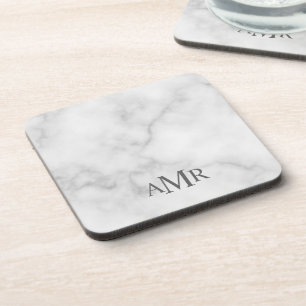 Klassisches personalisiertes Monogramm Getränkeuntersetzer