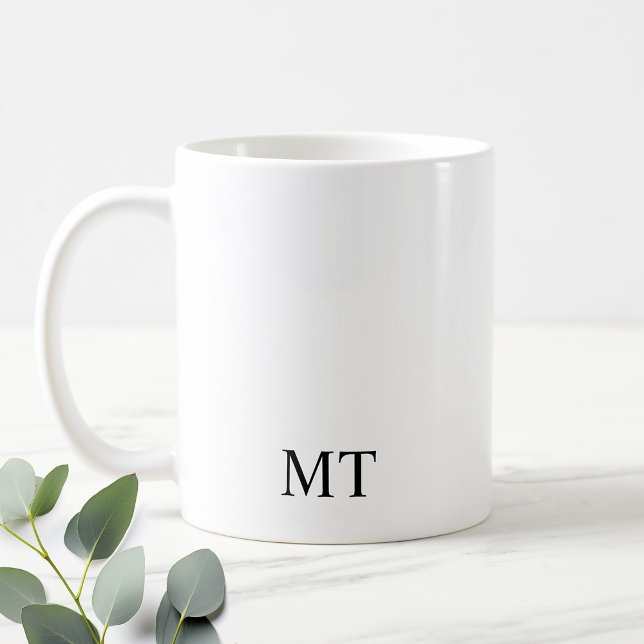 Klassisches Personalisiertes Monogramm Kaffeetasse (Von Creator hochgeladen)