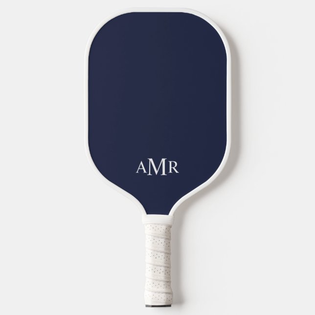 Klassisches Personalisiertes Monogramm Pickleball Schläger (Vorderseite)