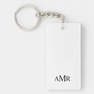 Klassisches Personalisiertes Monogramm Schlüsselanhänger