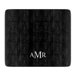 Klassisches personalisiertes Monogramm Schneidebrett