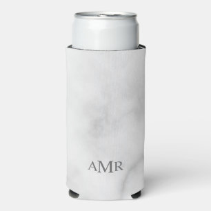 Klassisches Personalisiertes Monogramm Selters Dosenkühler