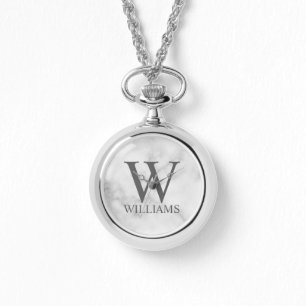 Klassisches Personalisiertes Monogramm und Name Armbanduhr