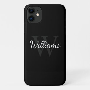 Klassisches Personalisiertes Monogramm und Name Sc Case-Mate iPhone Hülle