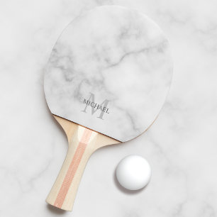 Klassisches Personalisiertes Monogramm und Name Tischtennis Schläger