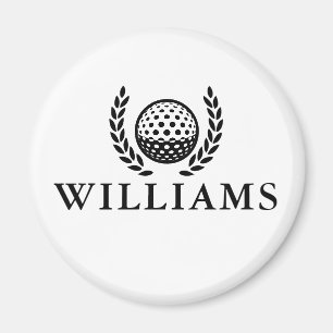 Klassisches personalisiertes Namensmonogramm Magnet