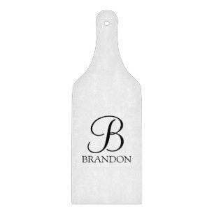Klassisches Personalisiertes Skriptmonogramm und N Schneidebrett