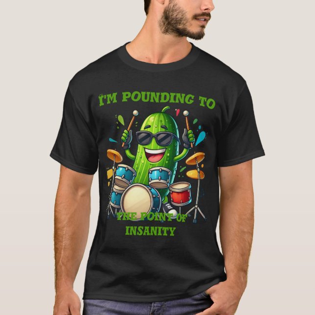 Klassisches Pickle in Aktion T-Shirt (Vorderseite)