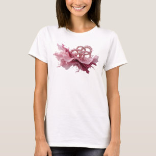 Klassisches Pink ABSTRACT ART Statement T-Shirt