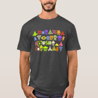 klassisches Pixel-Shirt des Arcade-8bit