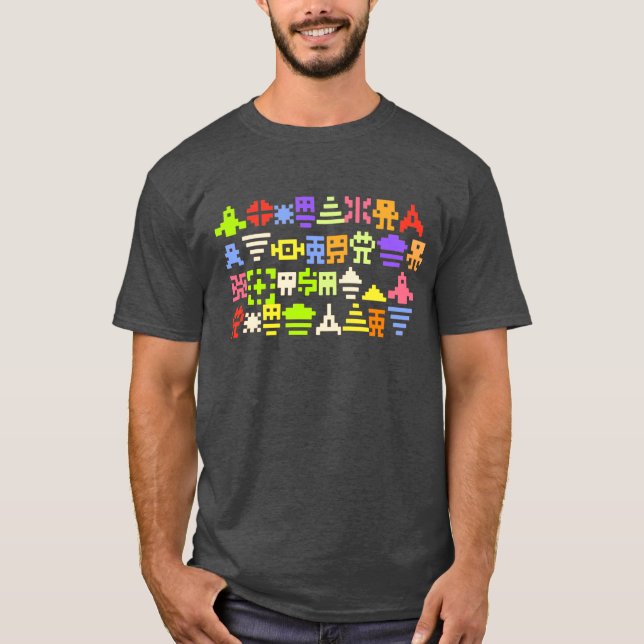klassisches Pixel-Shirt des Arcade-8bit T-Shirt (Vorderseite)