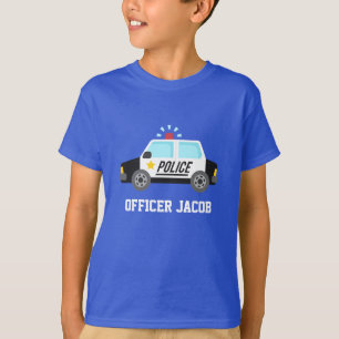 Klassisches Polizeiauto mit Sirene für Kinder T-Shirt