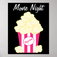 Klassisches Popcorn-Movie-Poster
