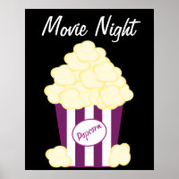 Klassisches Popcorn-Movie-Poster
