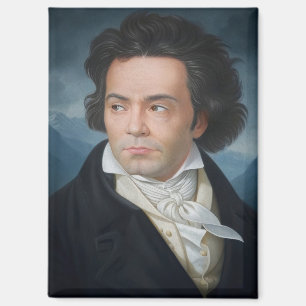 Klassisches Portrait von Beethoven Magnet