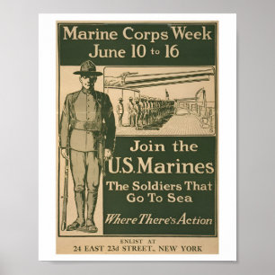 Klassisches Poster der Marine-Rekrutierung