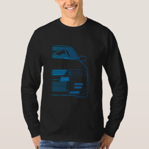 Klassisches Racing R32 Turbo Blau Gradient T-Shirt