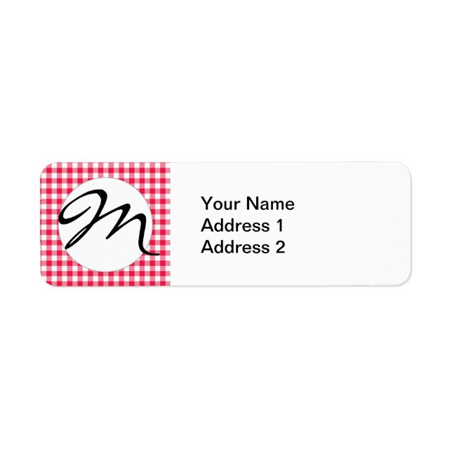 Klassisches Red Gingham Country Pattern (Vorne)