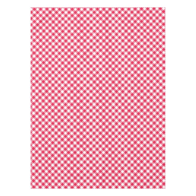Klassisches Red Gingham Country Pattern Tischdecke (Vorderseite)