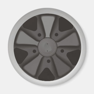 Klassisches Rennrad für Sportwagen auf 911 Magnet