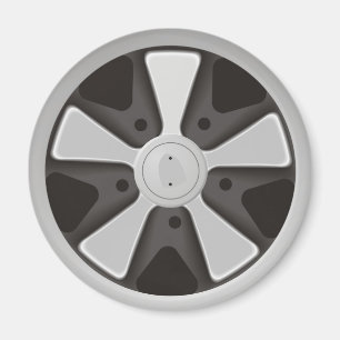 Klassisches Rennrad für Sportwagen auf 911 Magnet