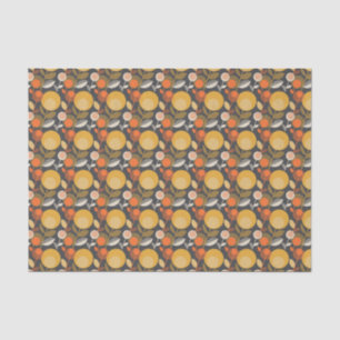 Klassisches Retro Blumenmuster Seidenpapier