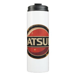 Klassisches Retro Datsun Logo Thermosbecher