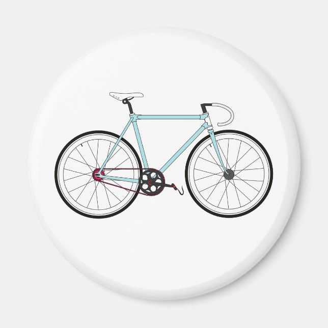Klassisches Retro-Fahrrad Magnet (Vorne)