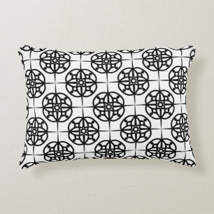 Klassisches Retro-Feeling geometrisches Muster Zierkissen