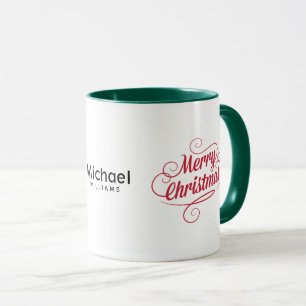 Klassisches Retro-Frohe-Weihnachten-Design-Kombina Tasse