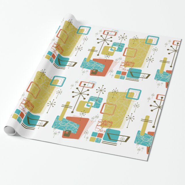 Klassisches Retro Geschenkpapier (Ungerollt)