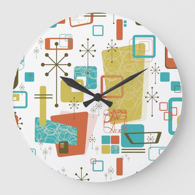 Klassisches Retro Große Wanduhr (Vorderseite)