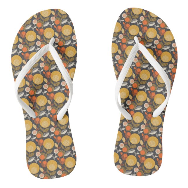 Klassisches Retro-Muster Flip Flops (Fußbett)