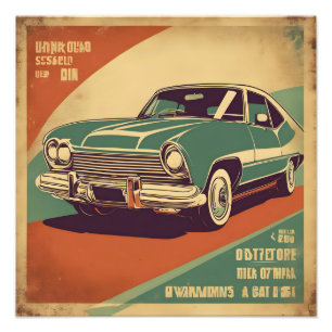 Klassisches Retro-Vintage-Poster Fotodruck