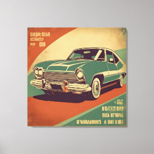 Klassisches Retro-Vintage-Poster Leinwanddruck