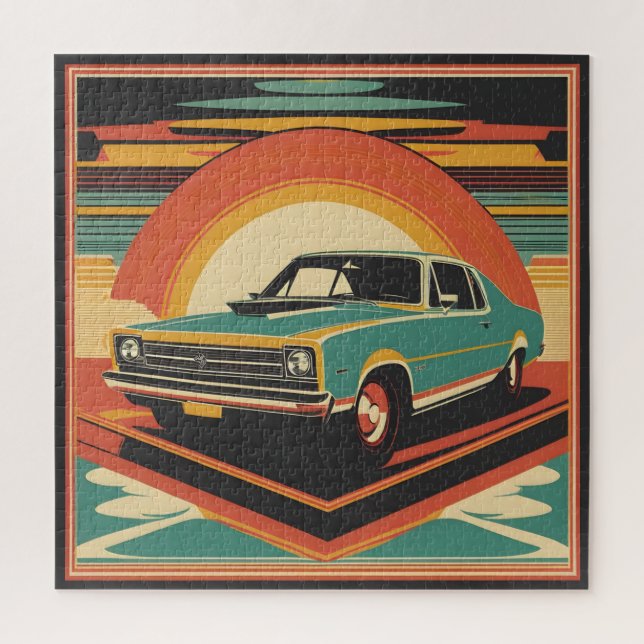 Klassisches Retro-Vintage-Poster Puzzle (Vertikal)